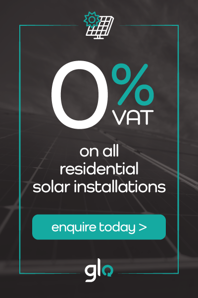 0% VAT on all residential solar installations